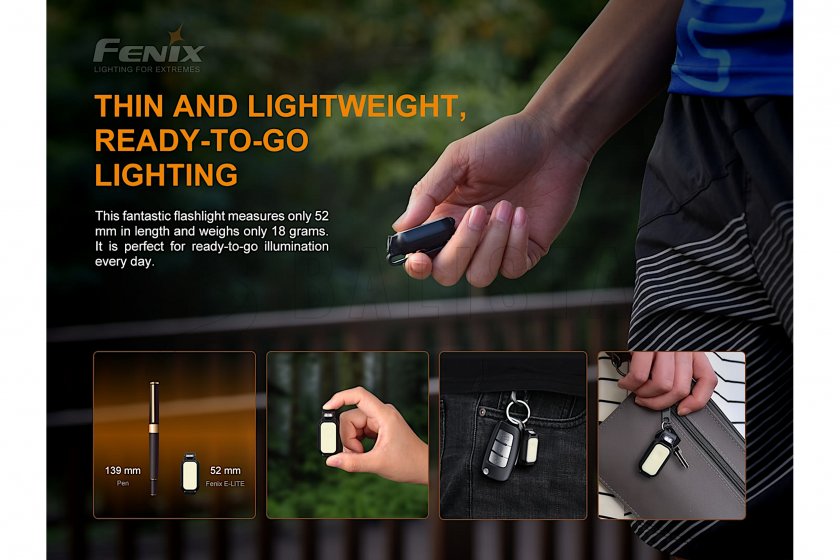 Lampe de poche rechargeable Fenix E-LITE