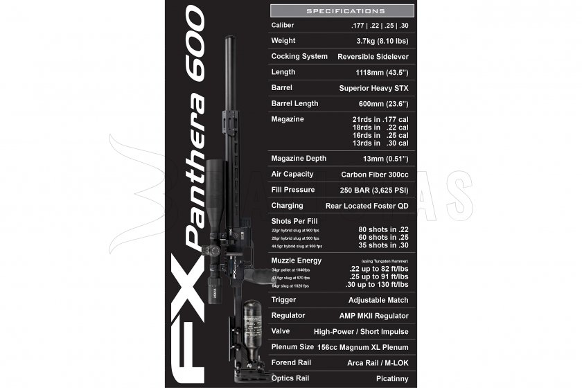 FX Panthera 600 5,5mm carabine à air comprimé