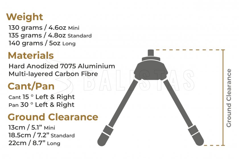 Bipied Spartan Javelin Lite Standard