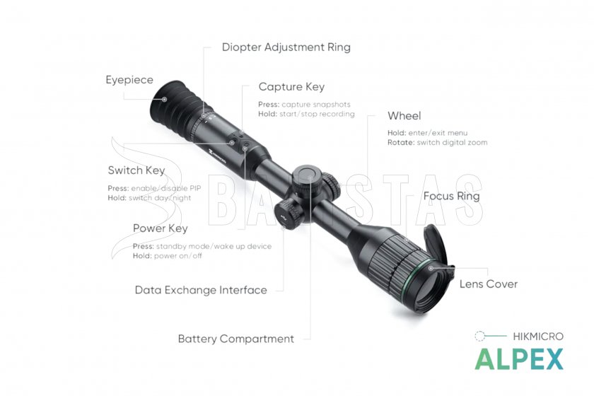 Vision nocturne Hikmicro ALPEX A50TN 940nm ThermVisia