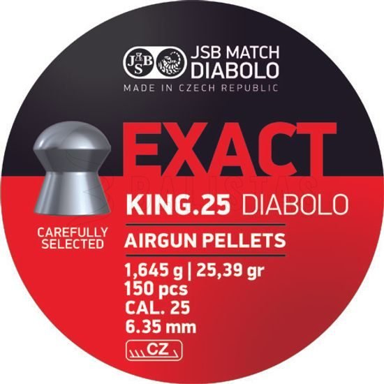 Diabolo JSB Exact King 6,35mm 150pcs