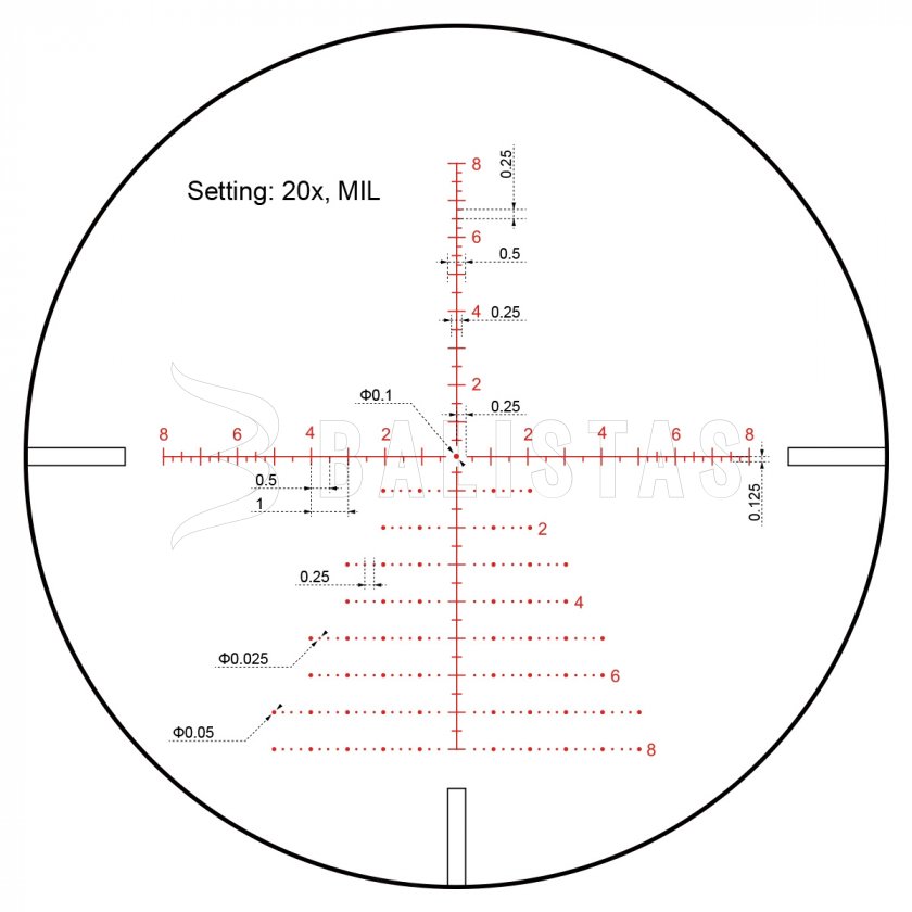 Lunette de visée Vector Optics Continental x6 5-30X56 Tactical SFP ARI VCT-20A MRAD