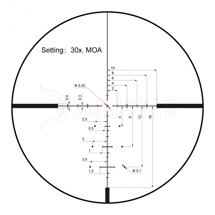 Lunette de visée Vector Optics Continental x6 5-30X56 SFP VECON-CDM MOA