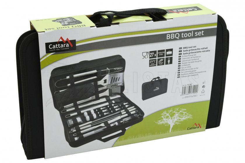 Set d’ustensiles de barbecue Cattara 27 pcs
