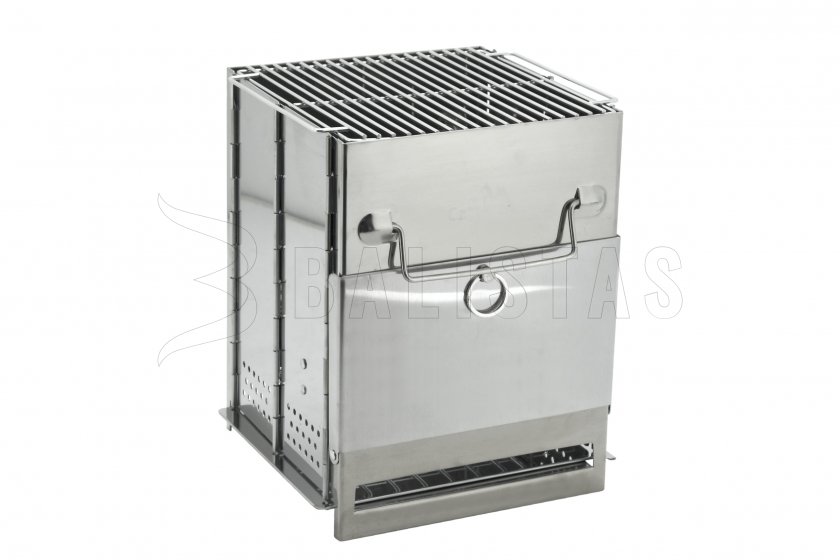 Grill cuiseur bois cube pliable
