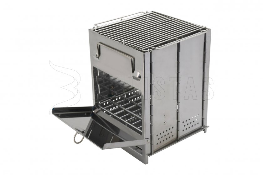 Grill cuiseur bois cube pliable
