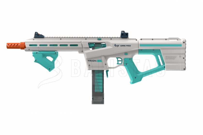 Fusil blaster Game Face Trion à projectiles en mousse bleu
