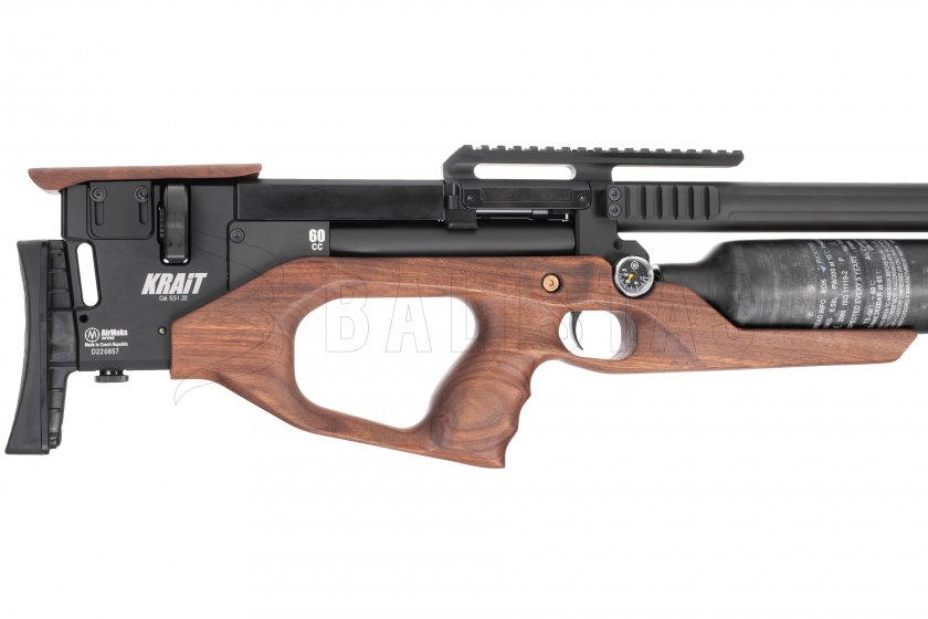 Carabine à air comprimé AirMaks Krait WX 700cc 6,35mm Bois