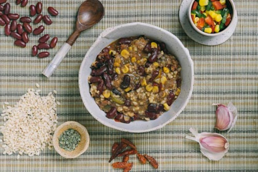 Chili con Carne avec riz complet 350g Forestia