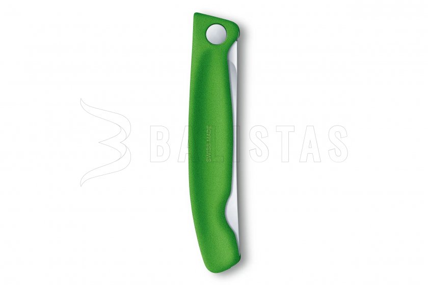 Couteau pliant à légumes Victorinox lame ondulée Vert