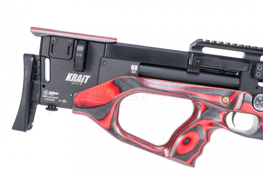 Carabine à air comprimé AirMaks Krait WX 5,5mm Red Lamino