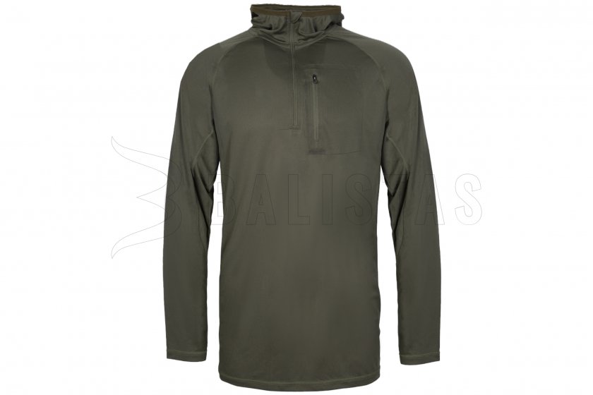 T-shirt à manches longues avec capuche Remington Foliage Dark Olive