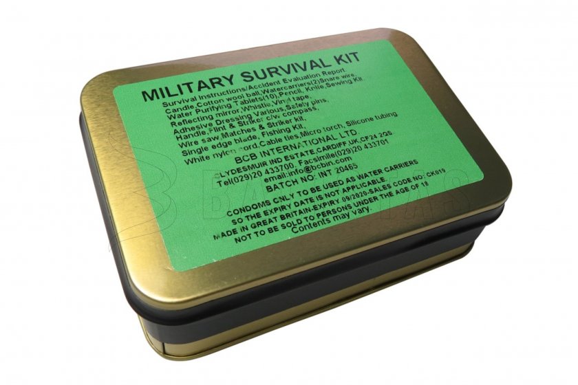 Kit de survie de dernière chance Military Survival Kit, BCB