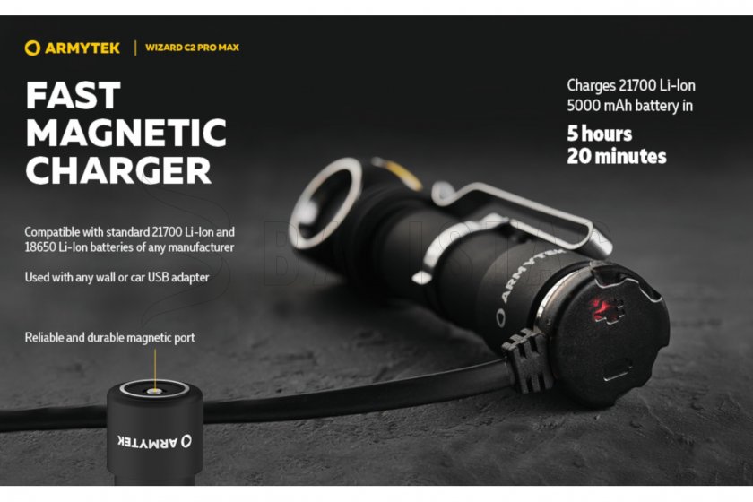 Lampe frontale Armytek Wizard C2 Pro MAX Warm Light