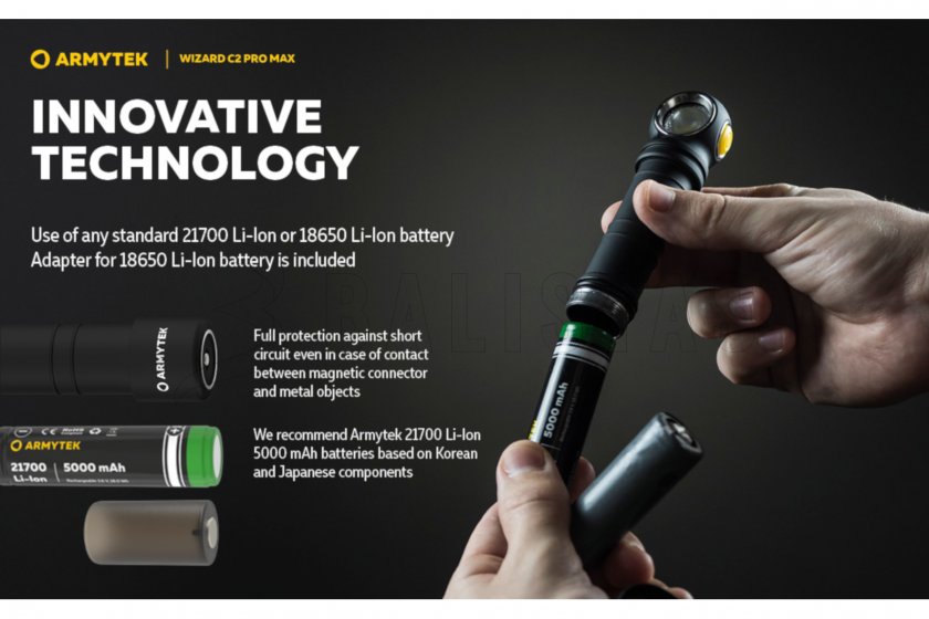 Lampe frontale Armytek Wizard C2 Pro MAX Warm Light