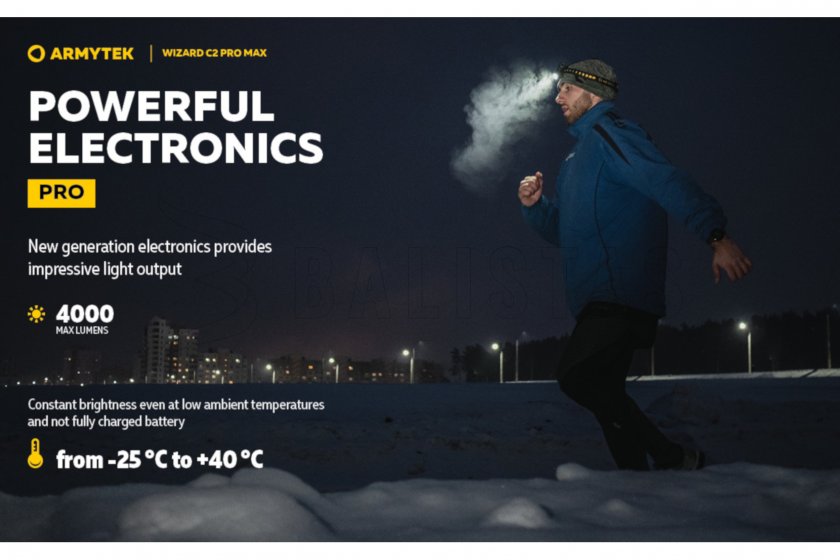 Lampe frontale Armytek Wizard C2 Pro MAX Cold Light