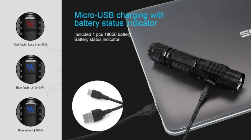 Lampe de poche Wuben TO40R