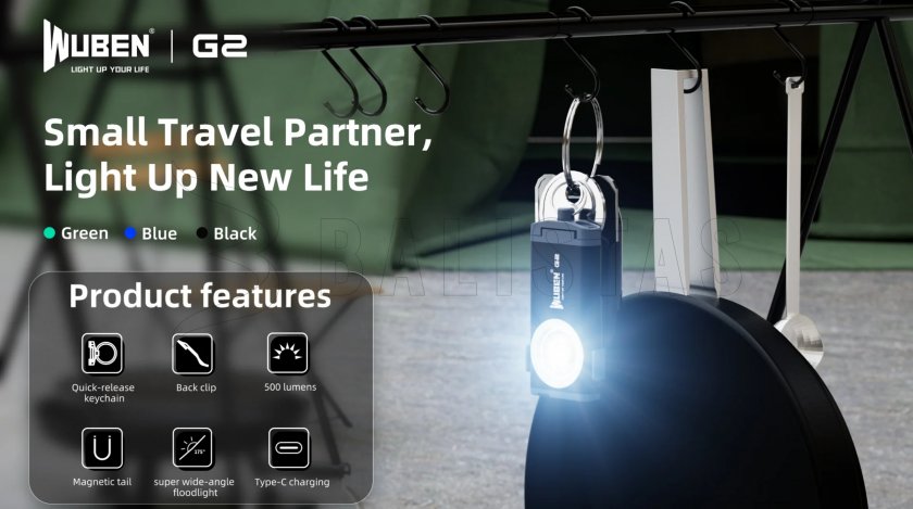 Lampe de poche Wuben G2 noir