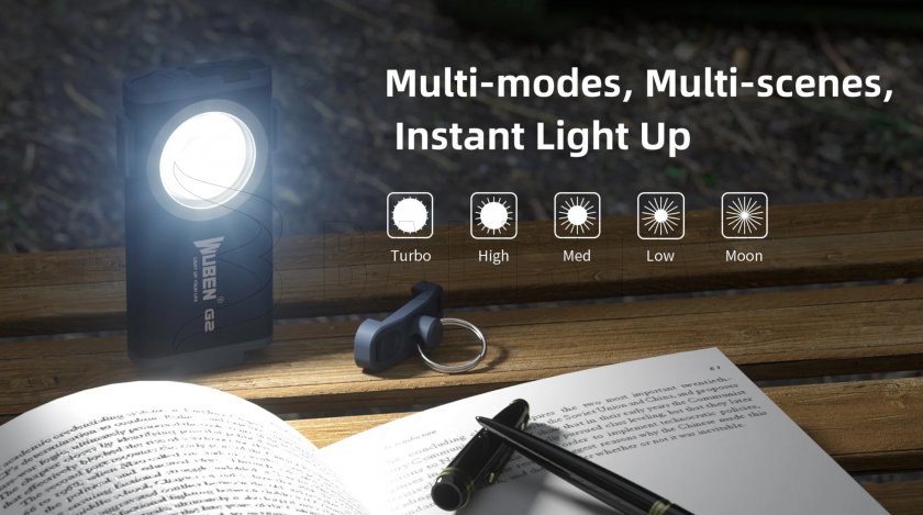 Lampe de poche Wuben G2 noir