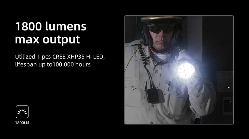 Lampe de poche Wuben H8 set