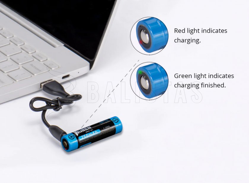 Batterie Wuben 14500B Li-Ion 750mAh