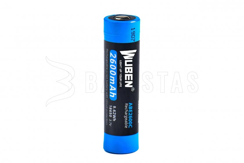 Batterie Wuben 2600B/18650 Li-Ion 2600mAh