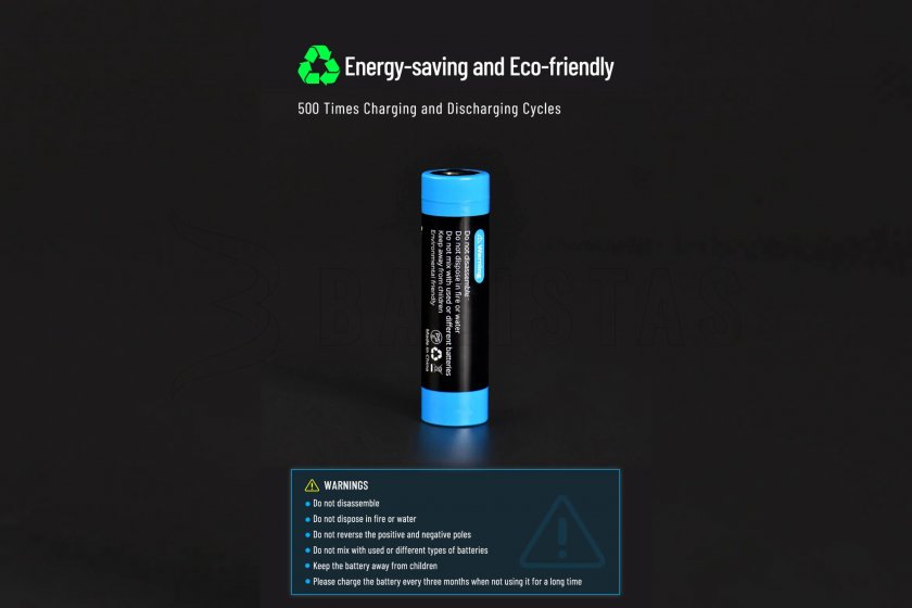 Batterie Wuben 2600B/18650 Li-Ion 2600mAh