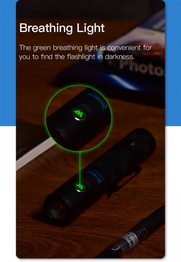 Lampe de poche Wuben E12R noir