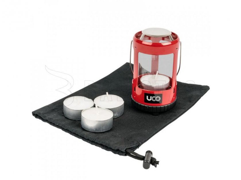 Lanterne pour bougies chauffe-plat UCO Mini Set rouge