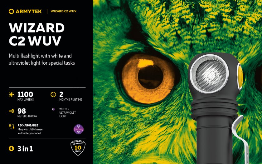 Lampe frontale Armytek Wizard C2 WUV
