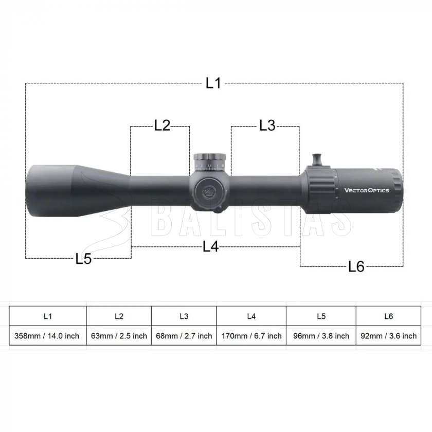 Télescope Vector Optics Marksman 4-16X44 FFP MRAD