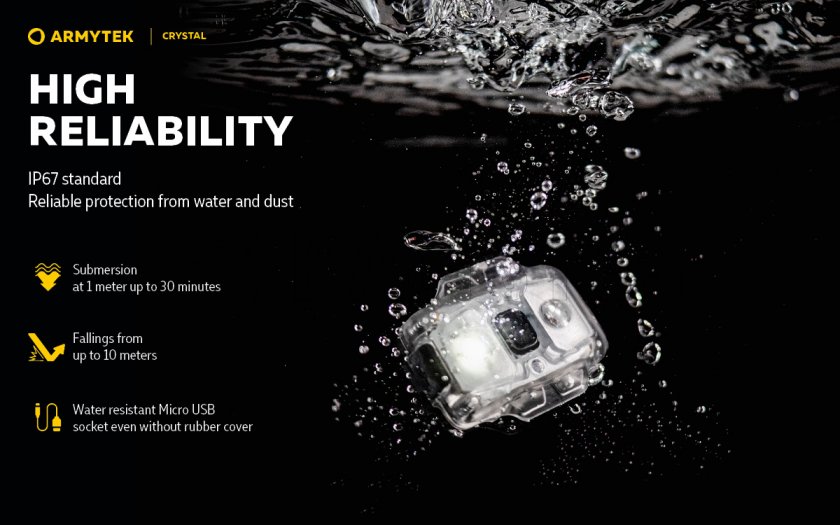 Lampe frontale multifonction Armytek Crystal Green