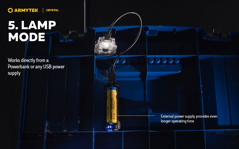 Lampe frontale multifonction Armytek Crystal Green