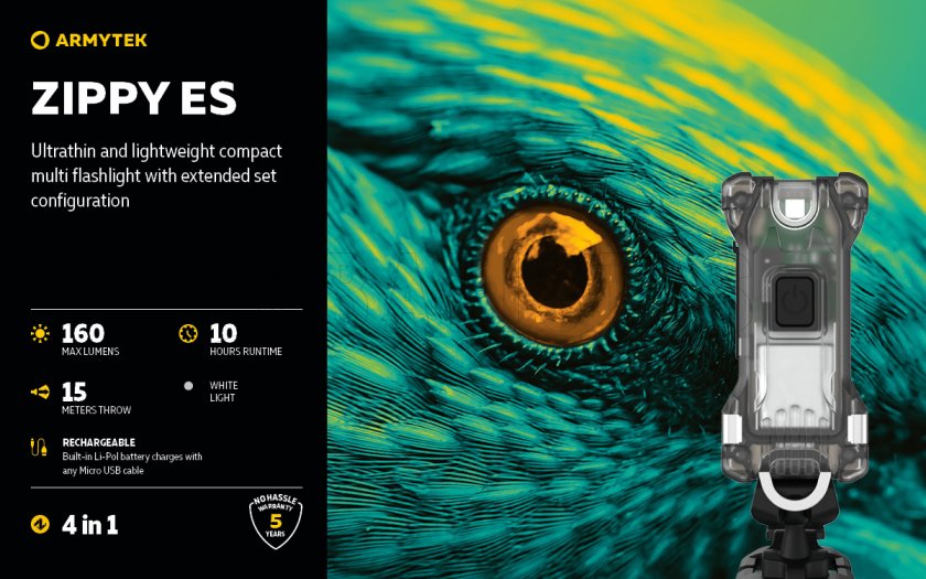 Armytek Zippy ES Porte-clés rouge