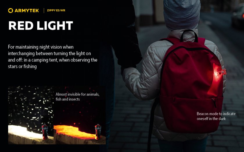 Armytek Zippy ES WR Porte-clés rouge