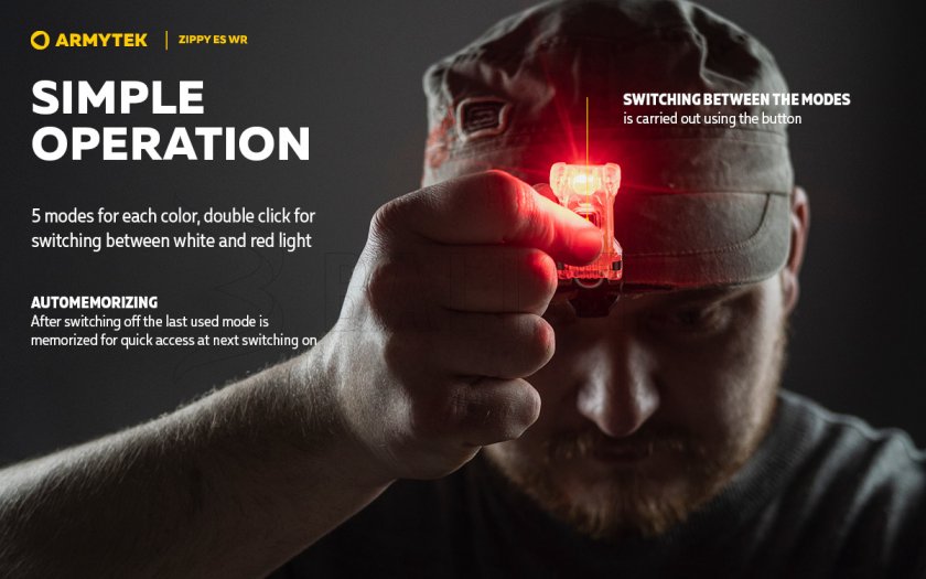 Armytek Zippy ES WR Porte-clés rouge