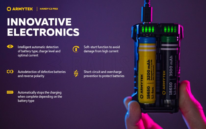 Chargeur Armytek Handy C2 Pro