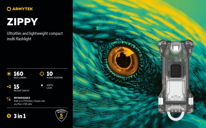 Armytek Porte-clés Zippy Blue