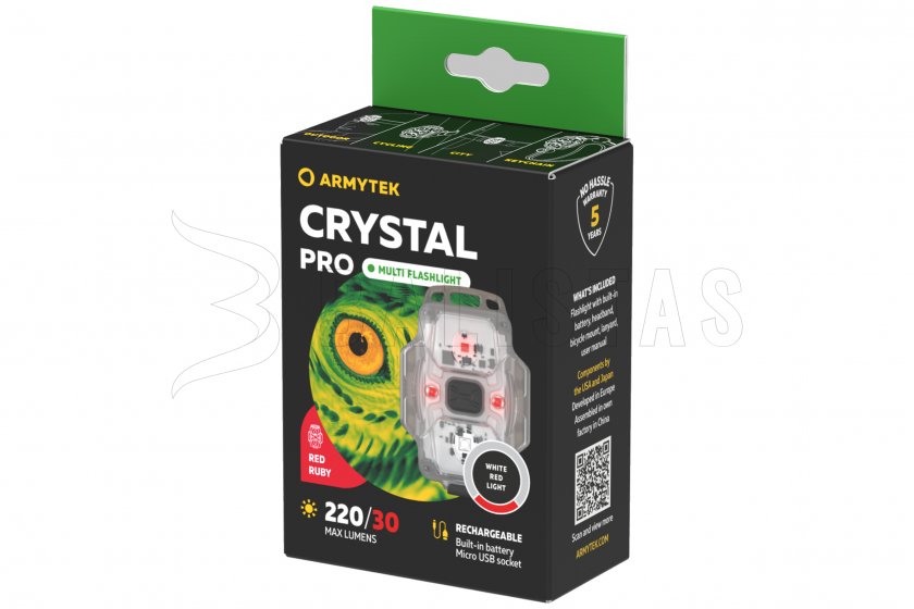 Armytek Crystal Pro lampe de poche multifonction - gris