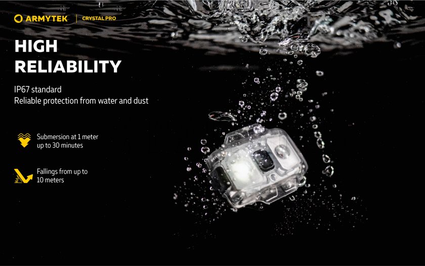 Armytek Crystal Pro lampe de poche multifonction - gris