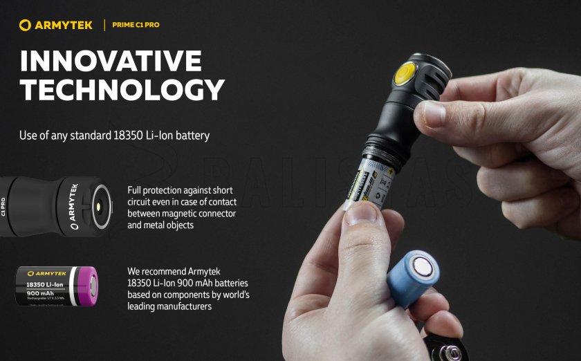 Lampe de poche Armytek Prime C1 Pro lumière chaude