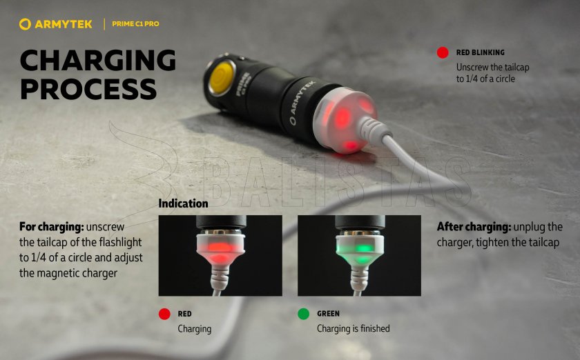 Lampe de poche Armytek Prime C1 Pro lumière chaude
