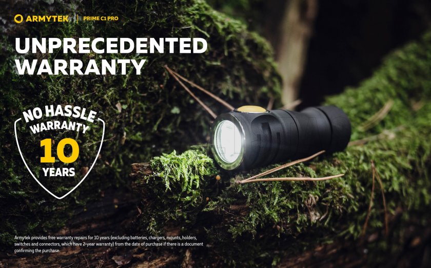 Lampe de poche Armytek Prime C1 Pro lumière chaude