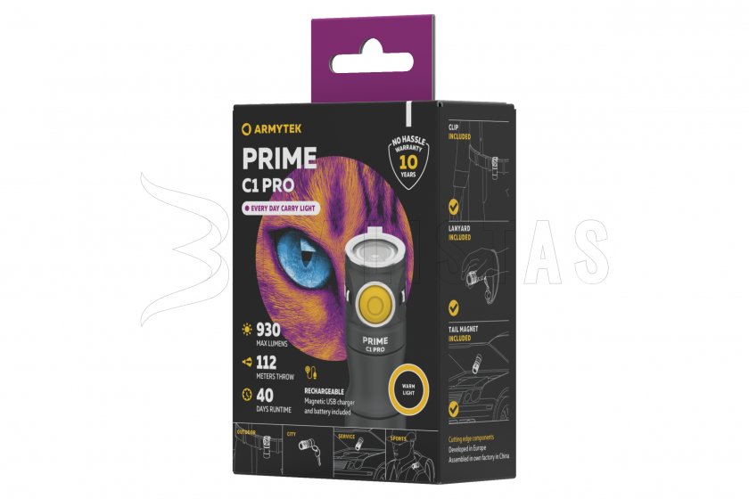 Lampe de poche Armytek Prime C1 Pro lumière chaude