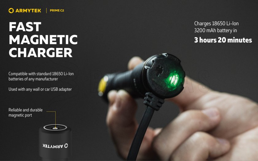 Lampe Armytek Prime C2 - lumière froide