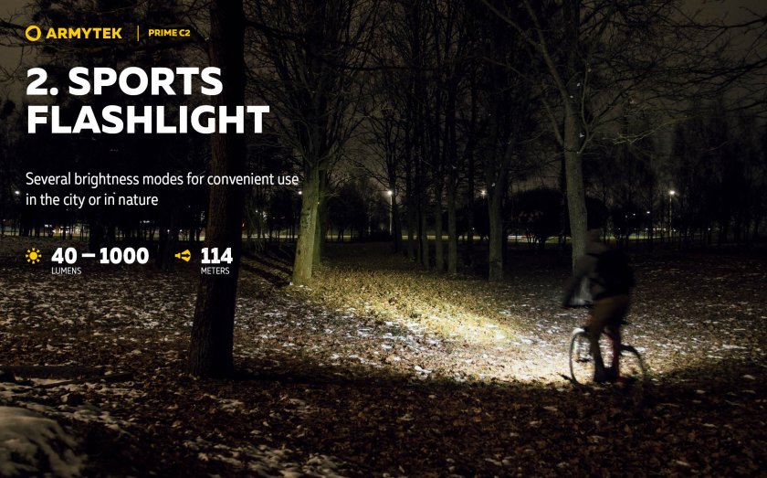 Lampe Armytek Prime C2 - lumière froide