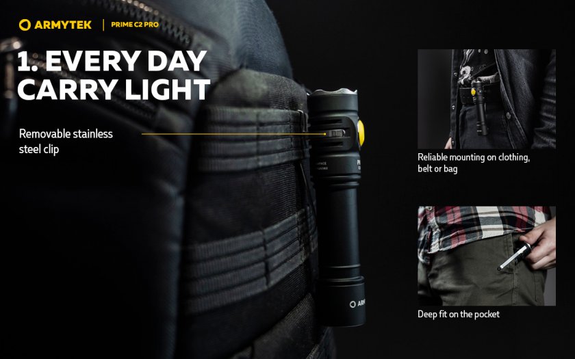 Lampe de poche Armytek Prime C2 Pro v4 Warm Light