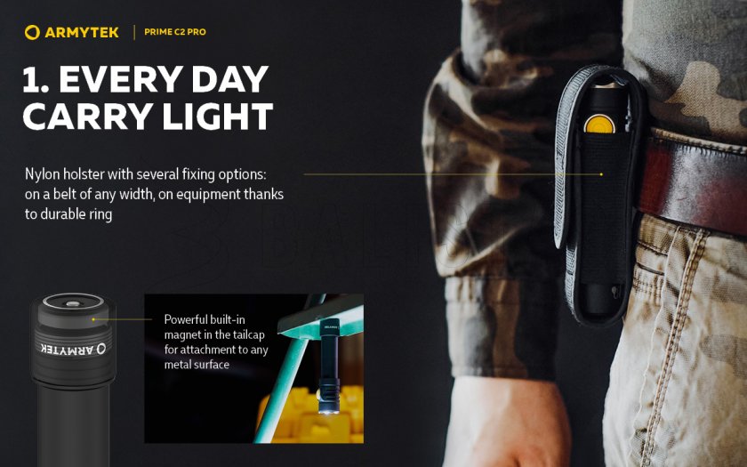 Lampe de poche Armytek Prime C2 Pro v4 Warm Light