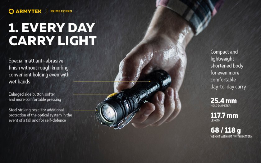 Lampe de poche Armytek Prime C2 Pro v4 Warm Light