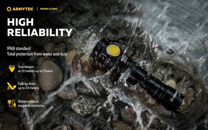 Lampe de poche Armytek Prime C2 Pro v4 Warm Light